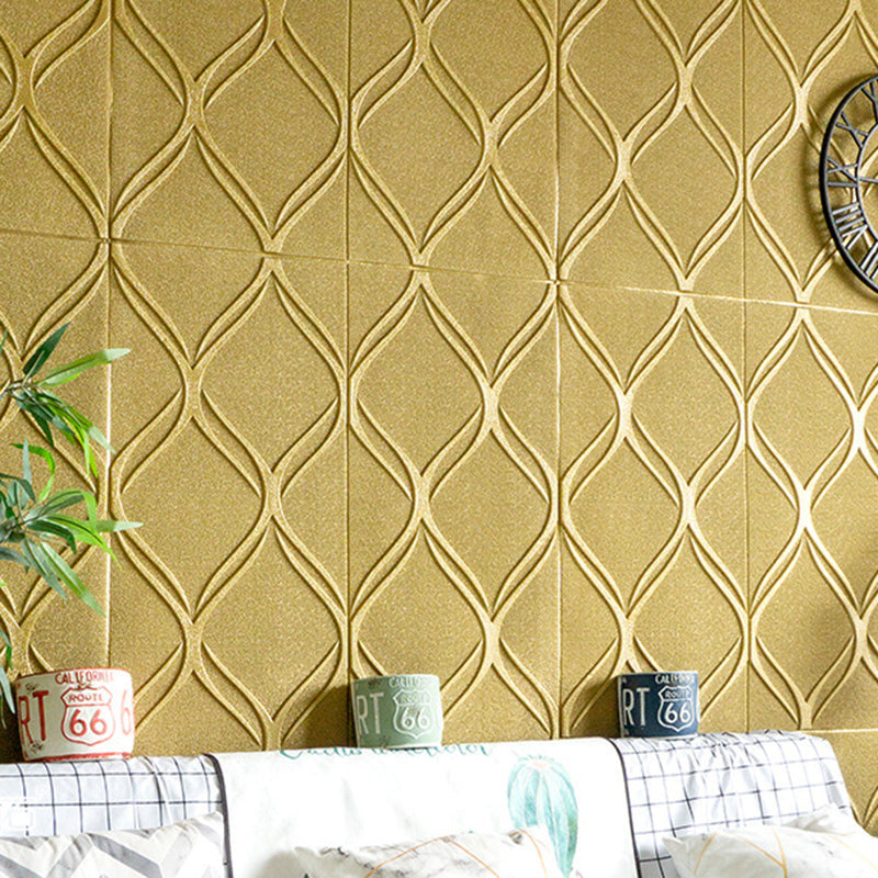 Sikunuo | Contemporary waterproof wall planks striped brick bedroom wall panels