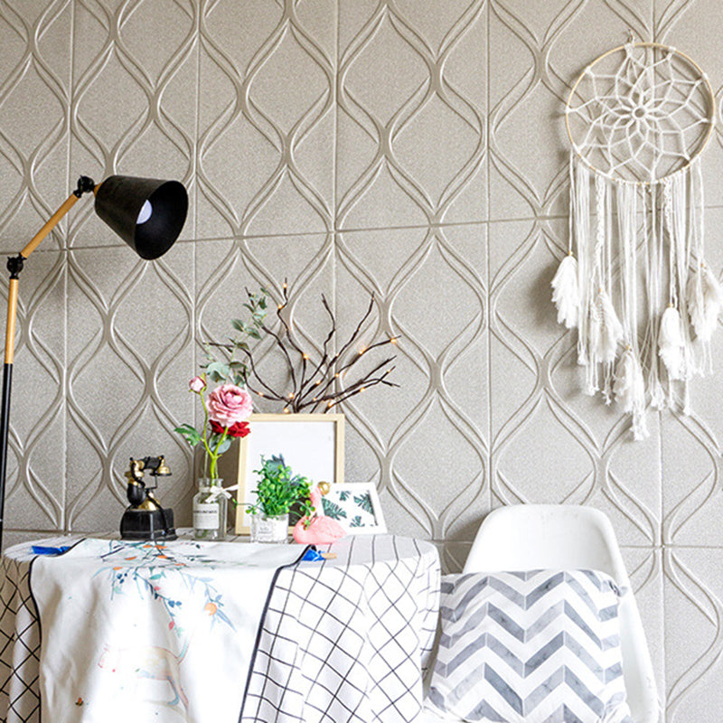 Sikunuo | Contemporary waterproof wall planks striped brick bedroom wall panels