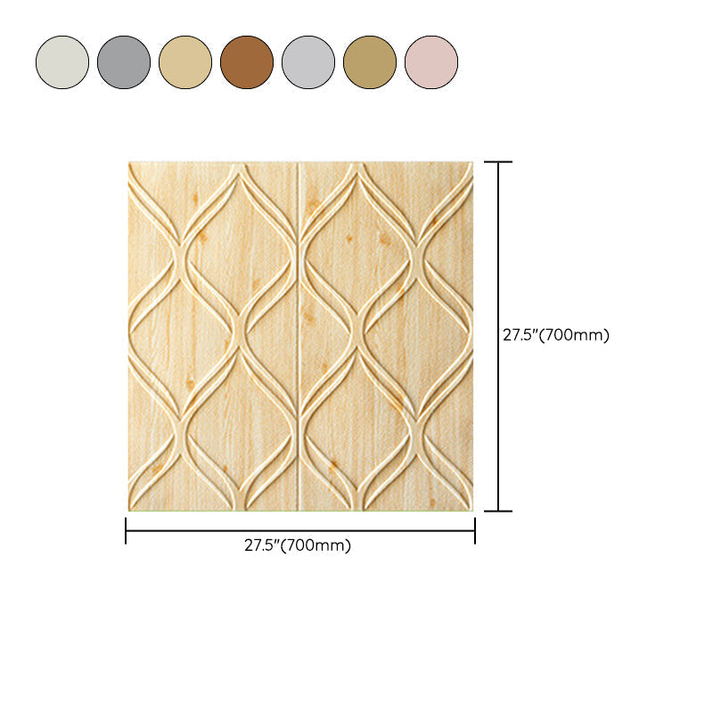 Sikunuo | Contemporary waterproof wall planks striped brick bedroom wall panels