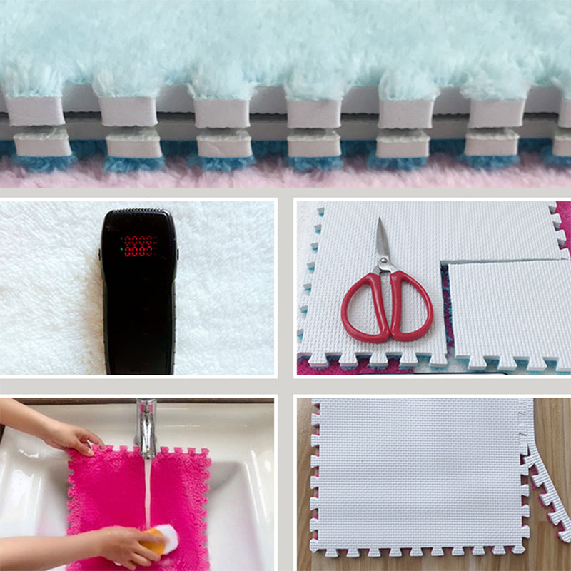 Sikunuo | Color-Fading-Resistant Carpet Tile Solid Interlocking Carpet Tile