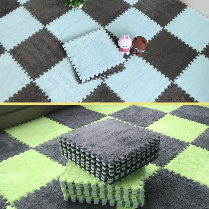 Sikunuo | Color-Fading-Resistant Carpet Tile Solid Interlocking Carpet Tile