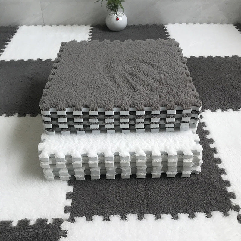 Sikunuo | Color-Fading-Resistant Carpet Tile Solid Interlocking Carpet Tile