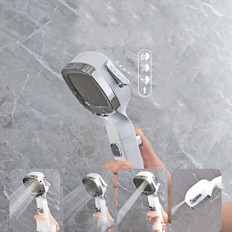 Sikunuo | 4-Stage Pressure Shower Head One-Button Water Stop Handheld Shower Head