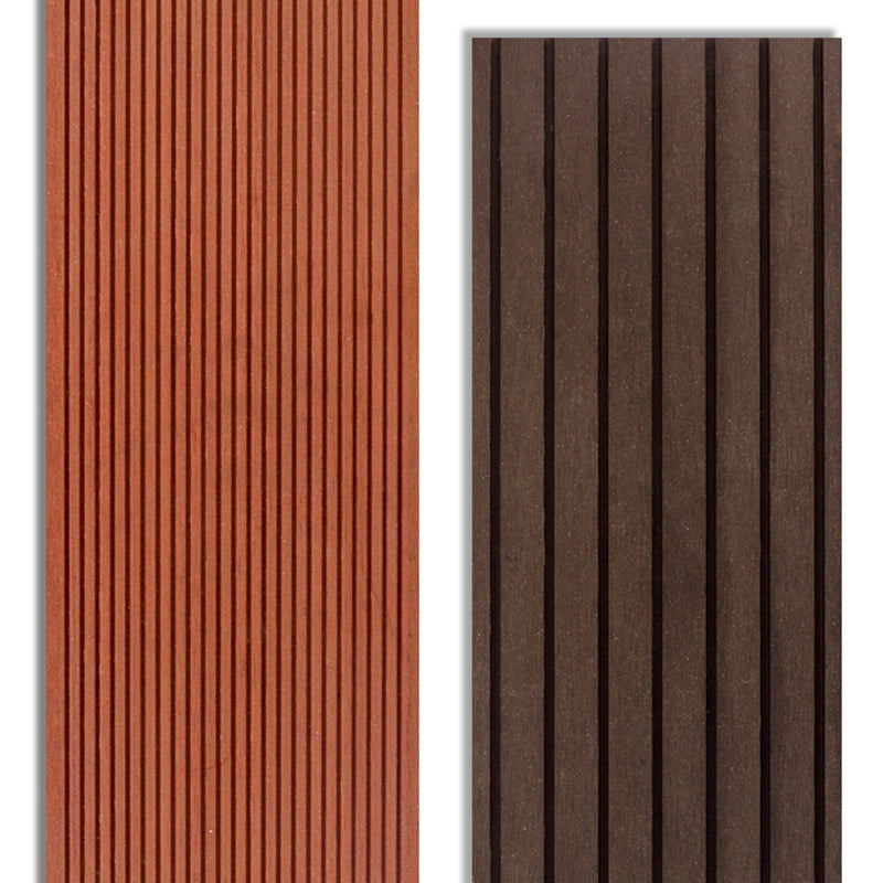 Sikunuo | Outdoor Wood Decking Waterproof Striped Pattern Floorboard