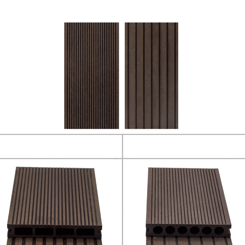 Sikunuo | Outdoor Wood Decking Waterproof Striped Pattern Floorboard