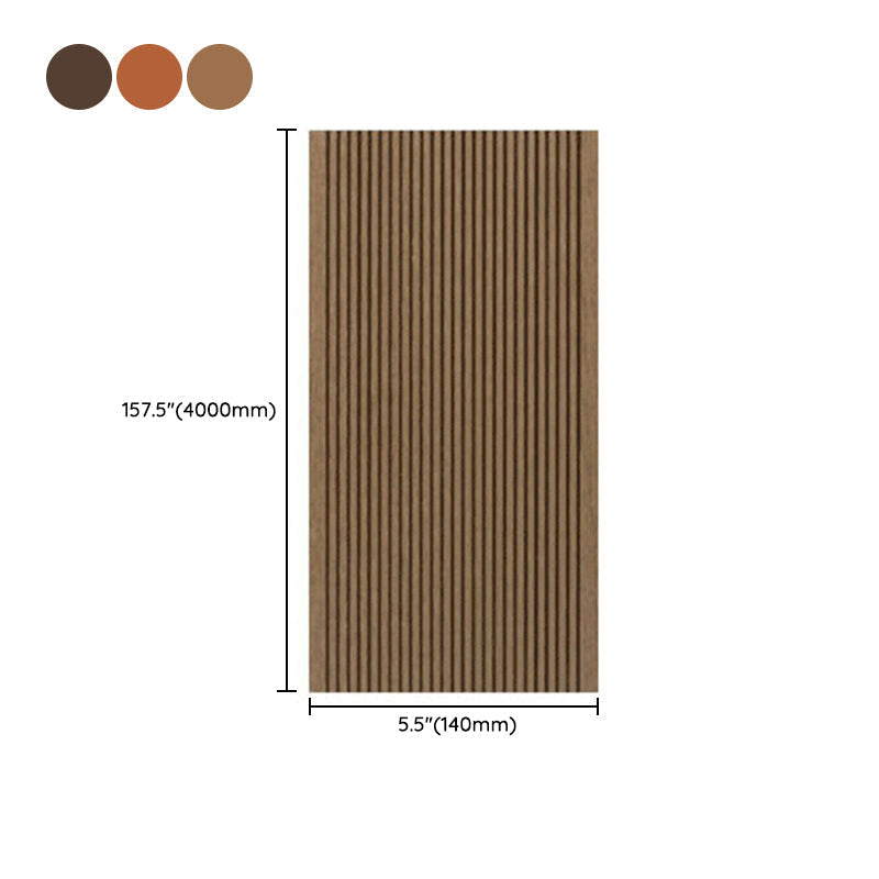 Sikunuo | Outdoor Wood Decking Waterproof Striped Pattern Floorboard