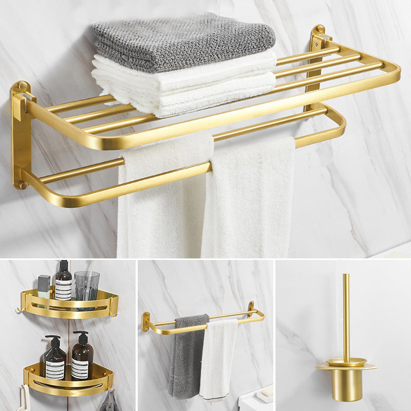 Sikunuo | Modern Bathroom Hardware Paper Holder Bathroom Shelf Gold Bathroom Accessories Set