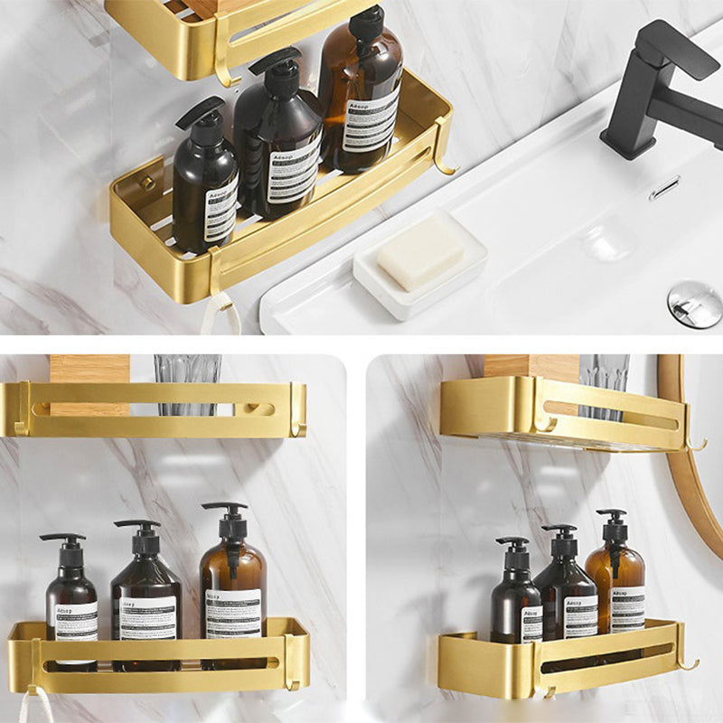 Sikunuo | Modern Bathroom Hardware Paper Holder Bathroom Shelf Gold Bathroom Accessories Set