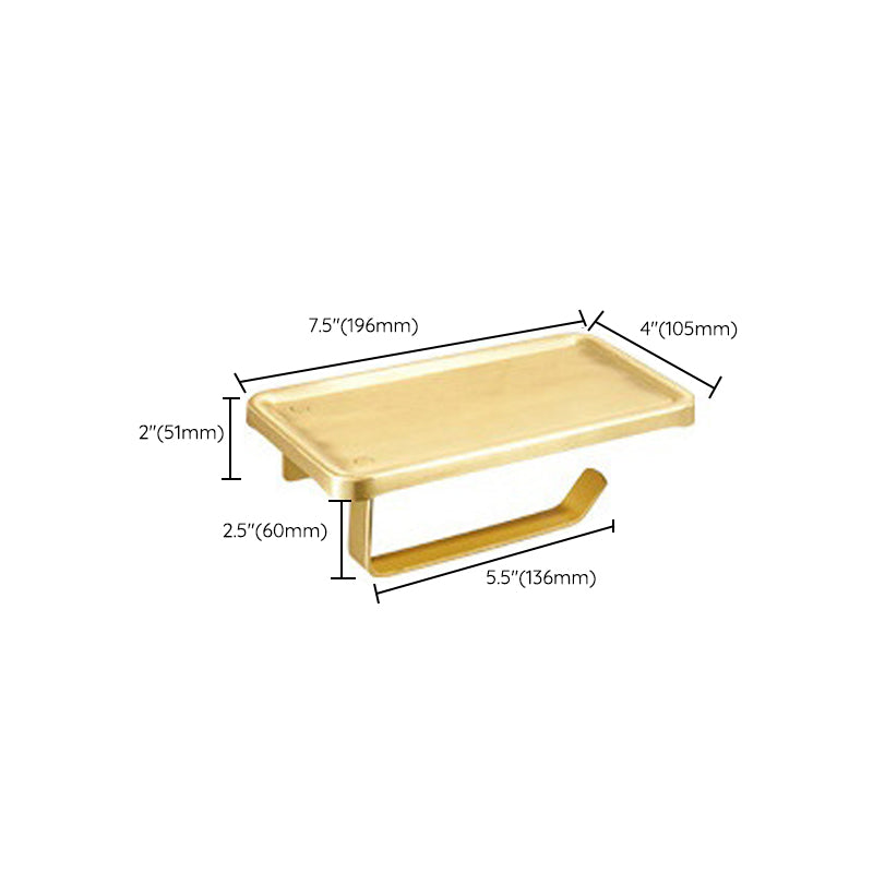 Sikunuo | Modern Bathroom Hardware Paper Holder Bathroom Shelf Gold Bathroom Accessories Set