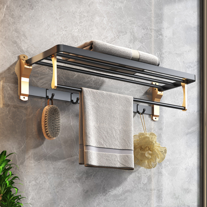 Sikunuo | Black & Brass Bathroom Set Modern Style Bathroom Accessories As Individual Piece Or As Set