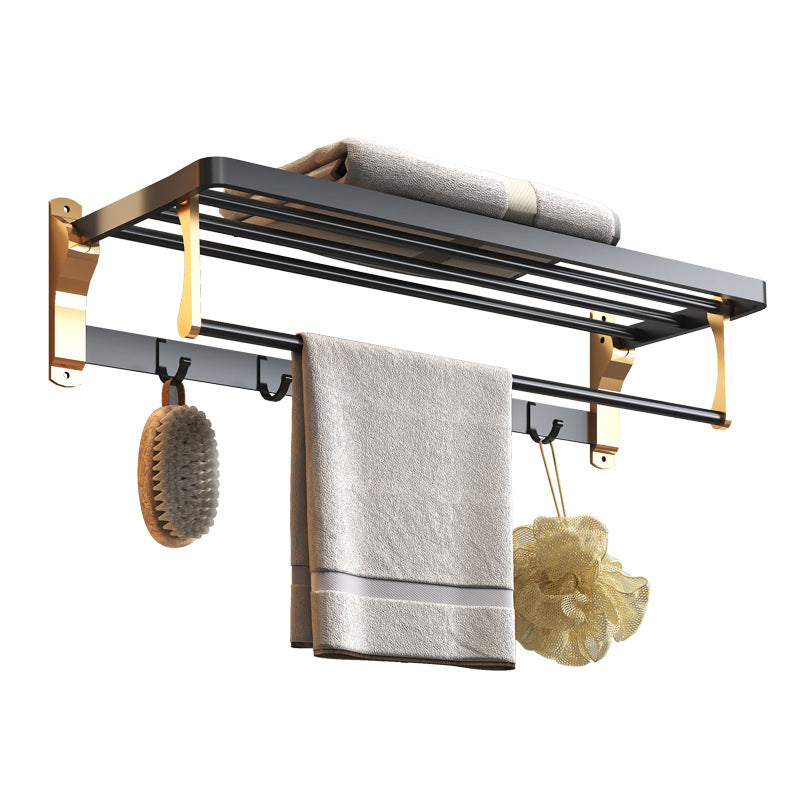 Sikunuo | Black & Brass Bathroom Set Modern Style Bathroom Accessories As Individual Piece Or As Set