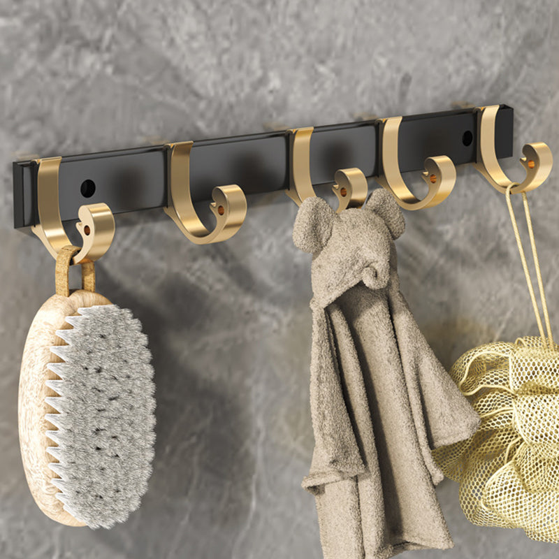 Sikunuo | Black & Brass Bathroom Set Modern Style Bathroom Accessories As Individual Piece Or As Set