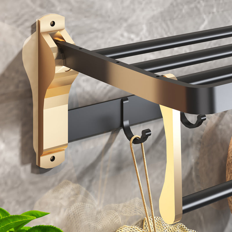 Sikunuo | Black & Brass Bathroom Set Modern Style Bathroom Accessories As Individual Piece Or As Set