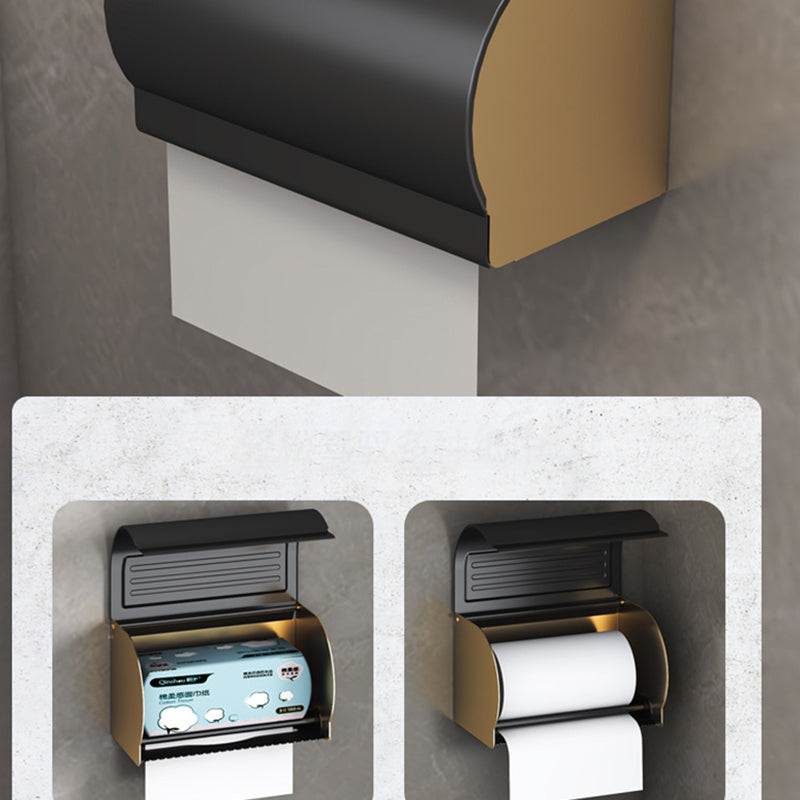 Sikunuo | Black & Brass Bathroom Set Modern Style Bathroom Accessories As Individual Piece Or As Set