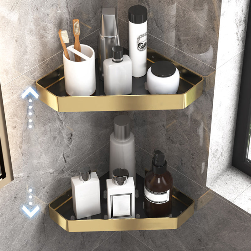 Sikunuo | Black & Brass Bathroom Set Modern Style Bathroom Accessories As Individual Piece Or As Set