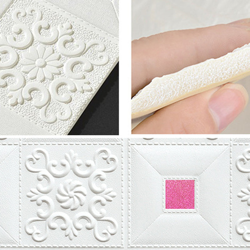 Sikunuo | Modern wall covering foam 3D embossed peel and stick wall panel