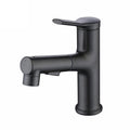 Sikunuo | Contemporary Vessel Faucet Copper Single Handle Low Arc Pull Down Vessel Faucet for Home