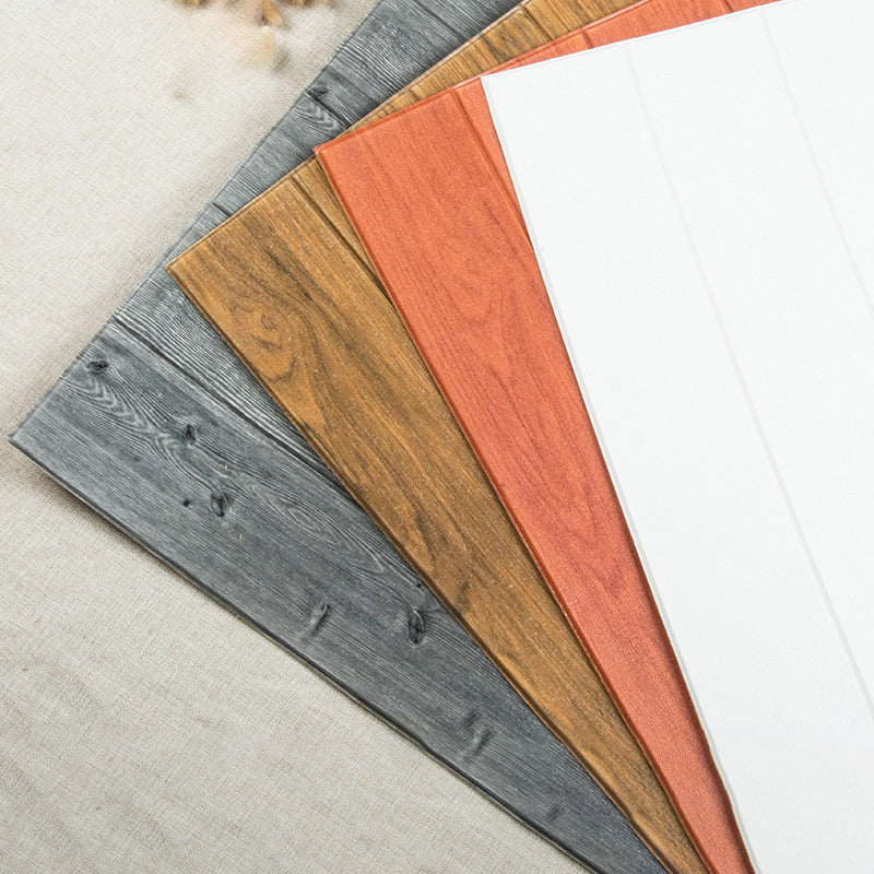 Sikunuo | 3D Embossed Interior Wall Covering Self-Adhesive Wood Look Wall Paneling