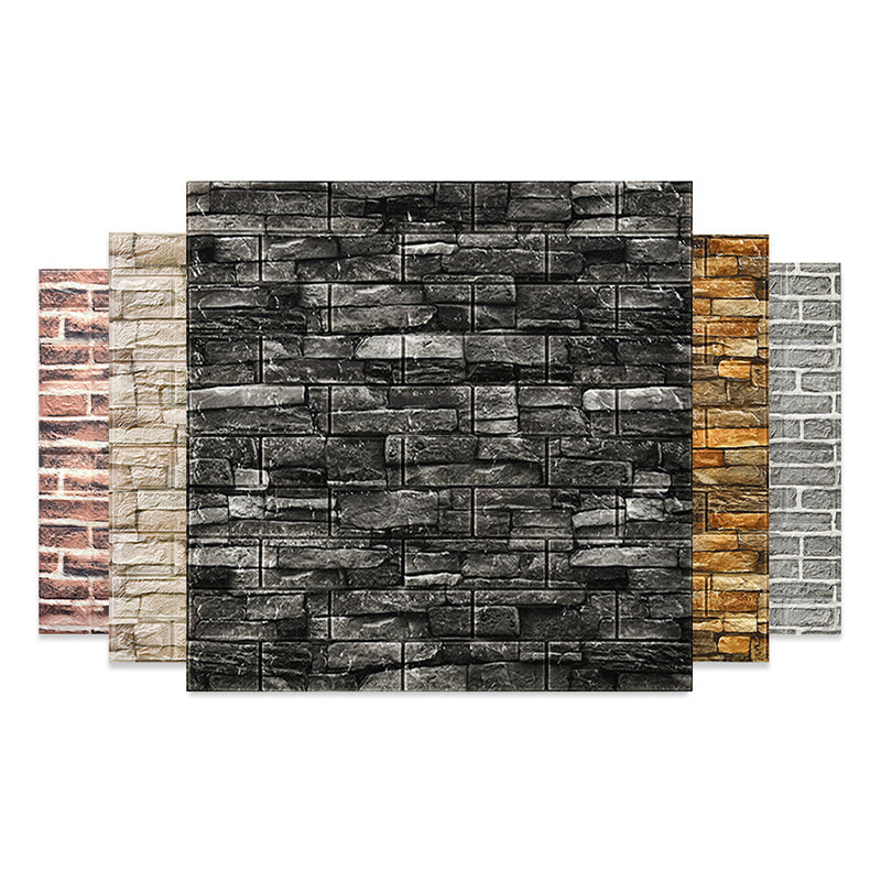 Sikunuo | 3D embossing interior wall panel self-adhesive square wall panel