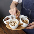 Sikunuo | Tea Time Bamboo Porcelain Snack Tray