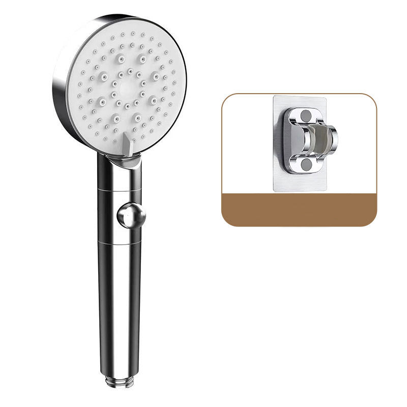 Sikunuo | Round Spray Shower Head 6 Settings Adjustable Water Flow Handheld Shower Head