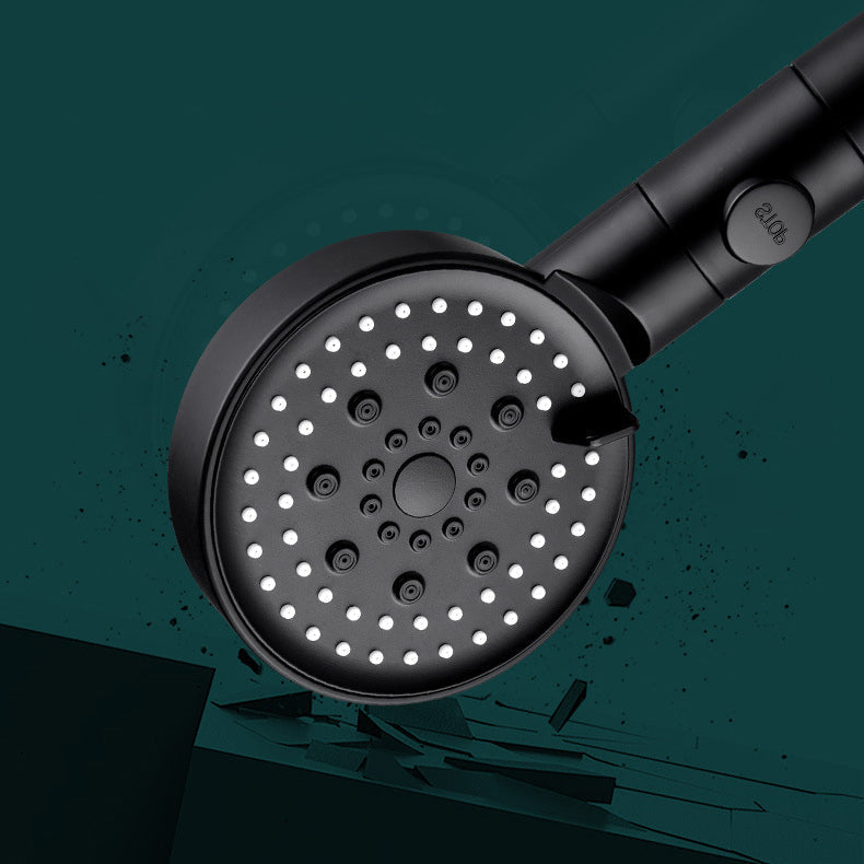 Sikunuo | Round Spray Shower Head 6 Settings Adjustable Water Flow Handheld Shower Head
