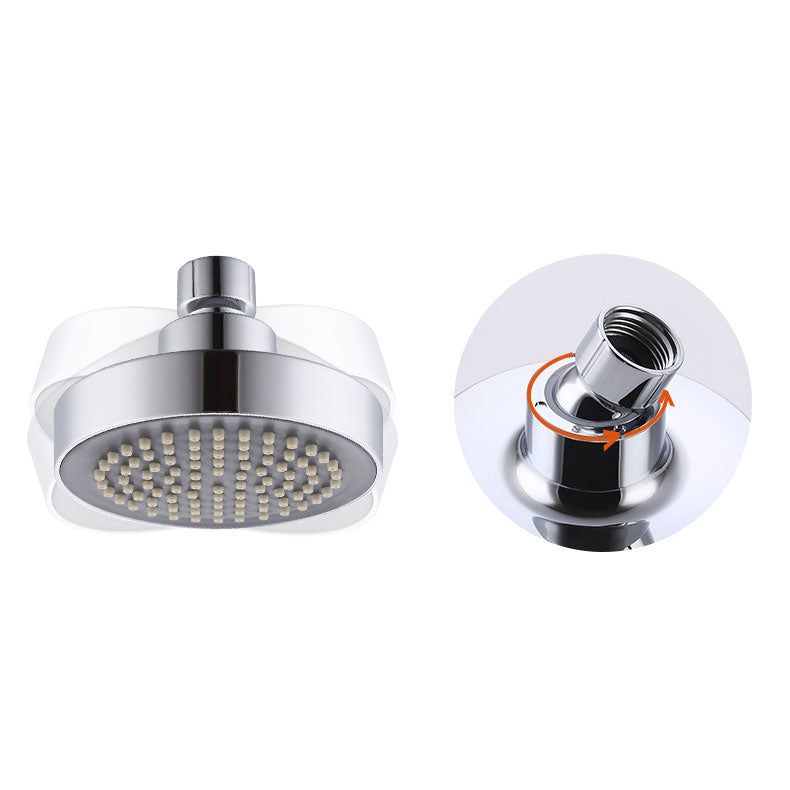 Sikunuo | Round Small Upper Shower Head Wall Mount Adjustable Shower Head