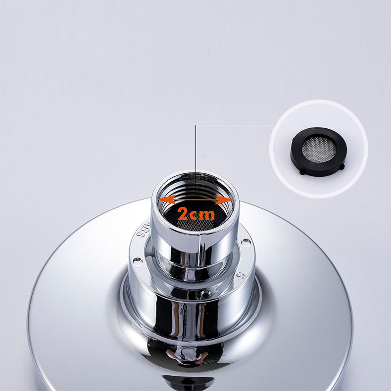 Sikunuo | Round Small Upper Shower Head Wall Mount Adjustable Shower Head