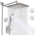 Sikunuo | Contemporary Double Handle Shower Head High Arc Shower Head Combination in Chrome