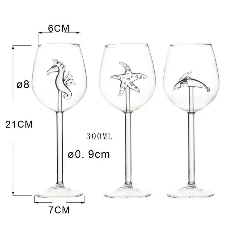 Sikunuo | Sea Animals Dolphin Seahorse Starfish Glasses