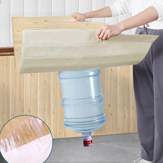 Sikunuo | Modern Pearl Wall Trim Wood Grain Wall Access Panel Self-Adhesive Wall Tiles