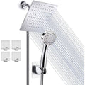 Sikunuo | Modern Pull-Down Dual Showerhead Square High Arch Showerhead Combination