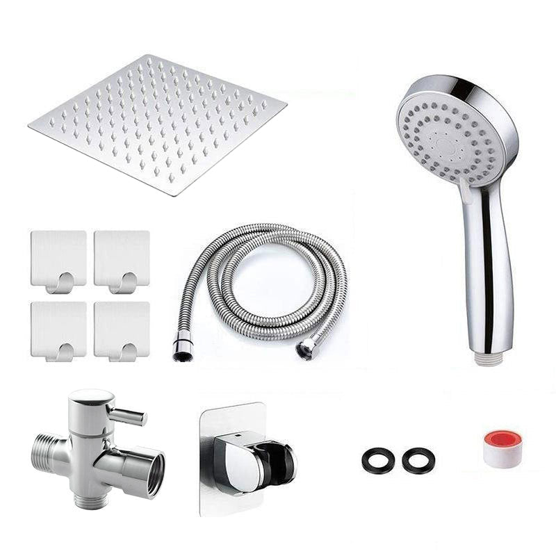 Sikunuo | Modern Pull-Down Dual Showerhead Square High Arch Showerhead Combination