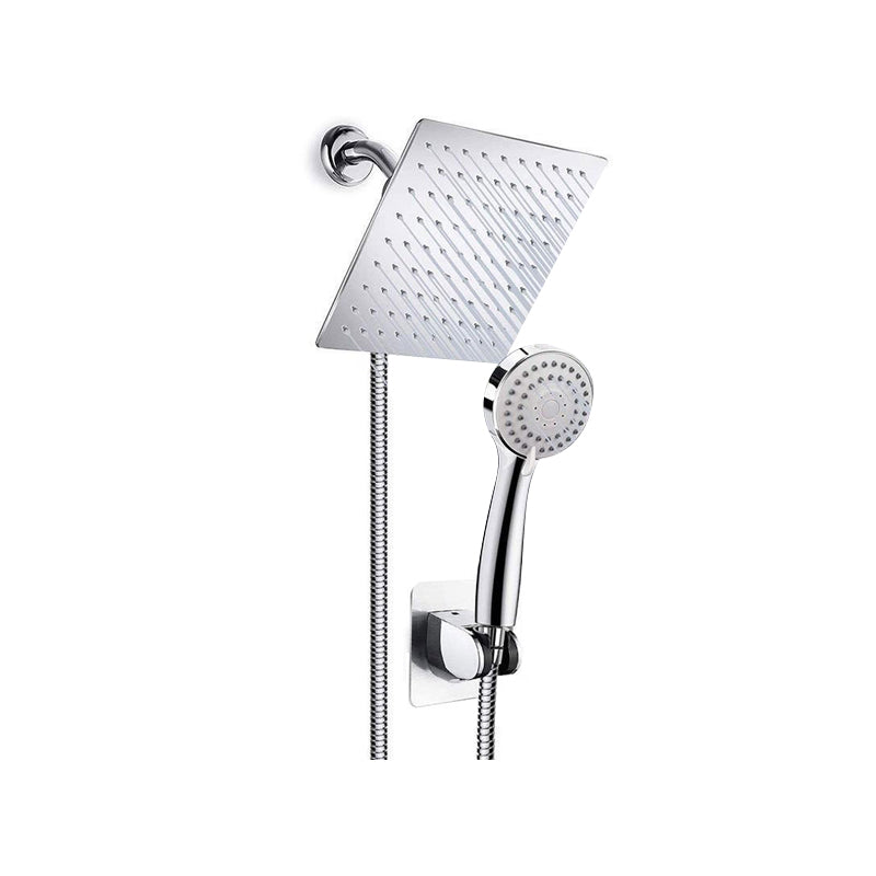Sikunuo | Modern Pull-Down Dual Showerhead Square High Arch Showerhead Combination