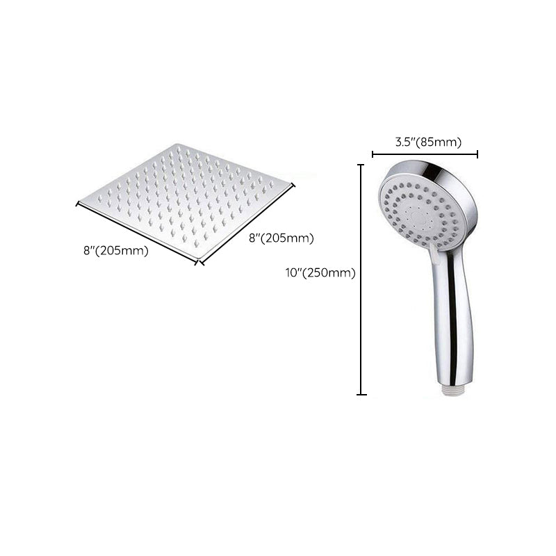 Sikunuo | Modern Pull-Down Dual Showerhead Square High Arch Showerhead Combination