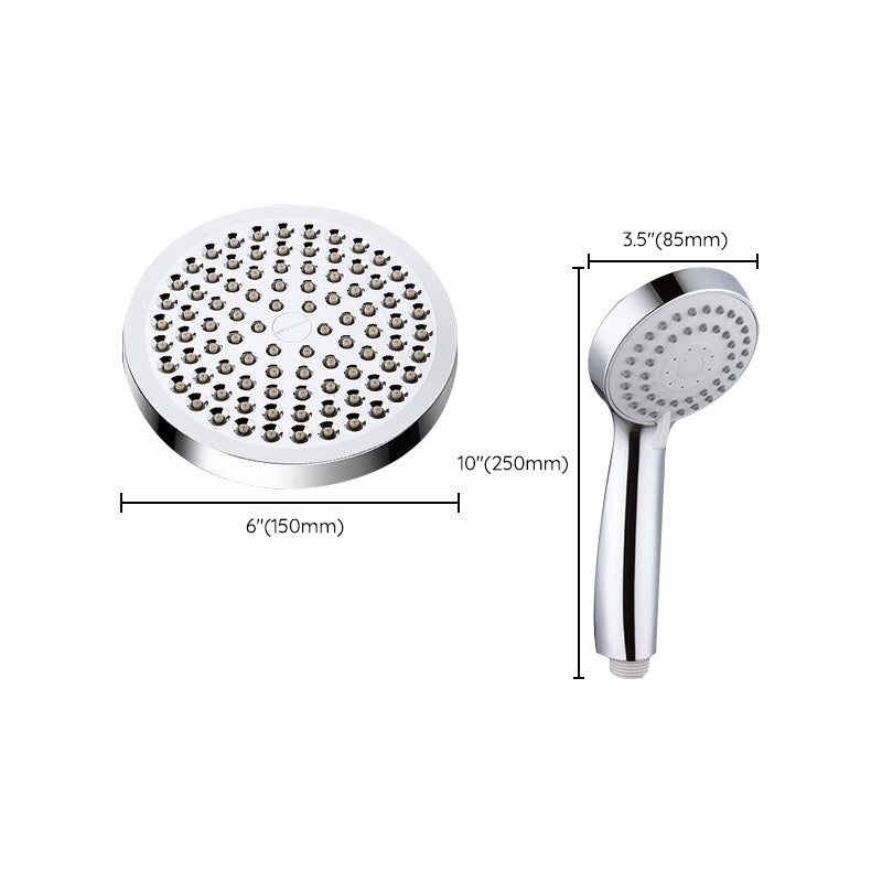 Sikunuo | Modern Dual Shower Head Square High Arc Shower Head Combination in Silver