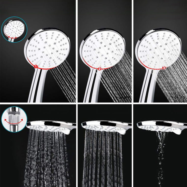 Sikunuo | Contemporary Dual Shower Head Square High Arc Shower Head Combination in Chrome