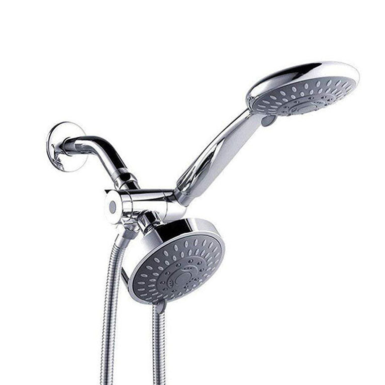 Sikunuo | Modern Style Shower Heads Dual Wall Mounted Round Metal Dual Shower