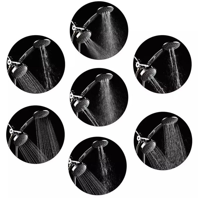 Sikunuo | Modern Style Shower Heads Dual Wall Mounted Round Metal Dual Shower