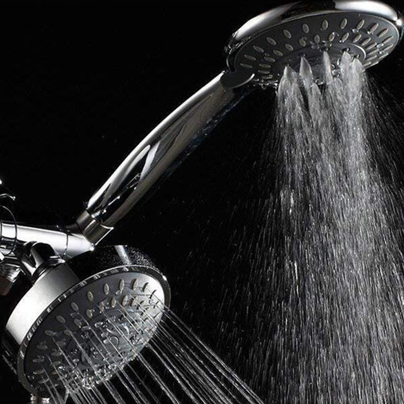 Sikunuo | Modern Style Shower Heads Dual Wall Mounted Round Metal Dual Shower