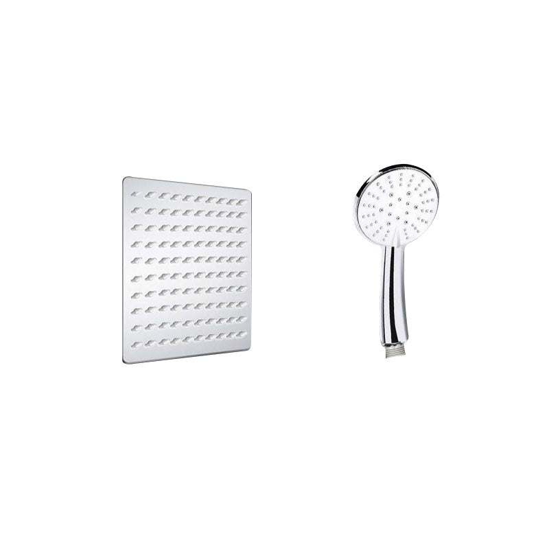 Sikunuo | Contemporary Dual Shower Head Square High Arc Shower Head Combination in Chrome