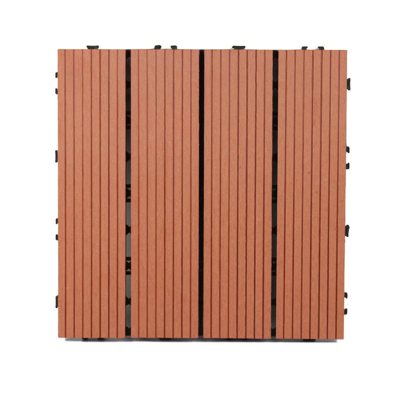 Sikunuo | Wooden Floor Tile Solid Color Click Lock Non-Slip Outdoor Terrace