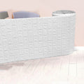 Sikunuo | Modern Pearl Wainscoting Waterproof PVC Wall Access Panel Peel and Stick Wall Tile