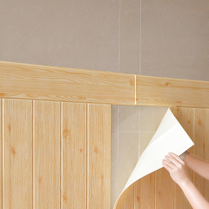 Sikunuo | Modern Tin Back Panel Smooth Thickened Wall Ceiling Wood Grain Design
