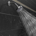 Sikunuo | Modern Standard 5 Settings Shower Head Round Metal Adjustable Spray Pattern Shower Head