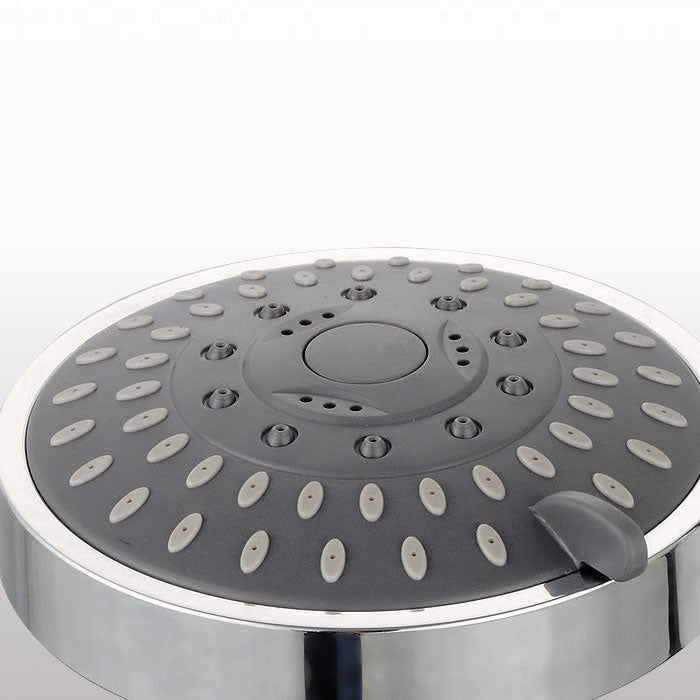 Sikunuo | Modern Standard 5 Settings Shower Head Round Metal Adjustable Spray Pattern Shower Head