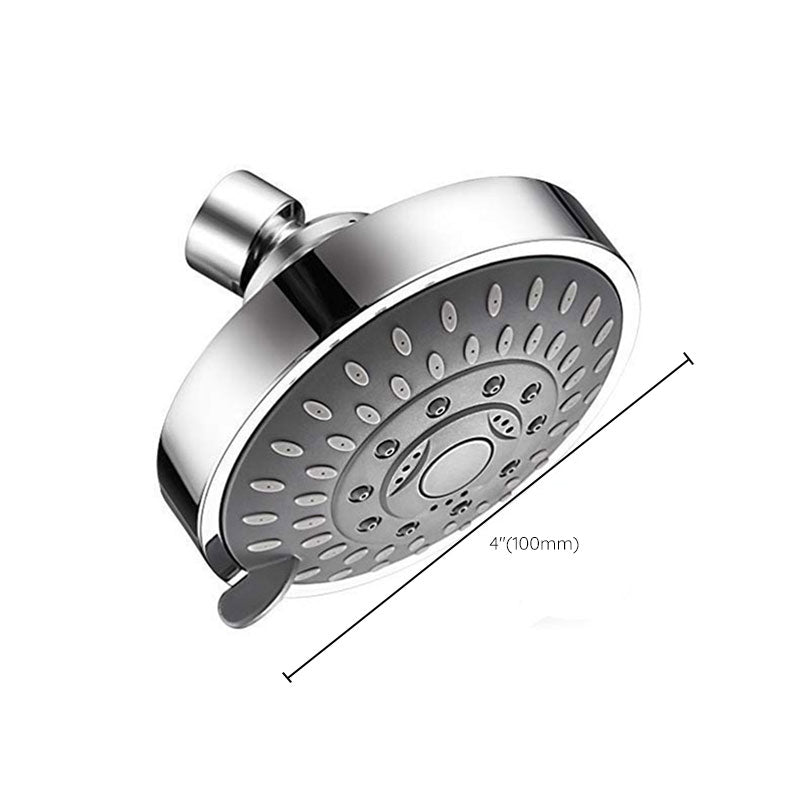 Sikunuo | Modern Standard 5 Settings Shower Head Round Metal Adjustable Spray Pattern Shower Head