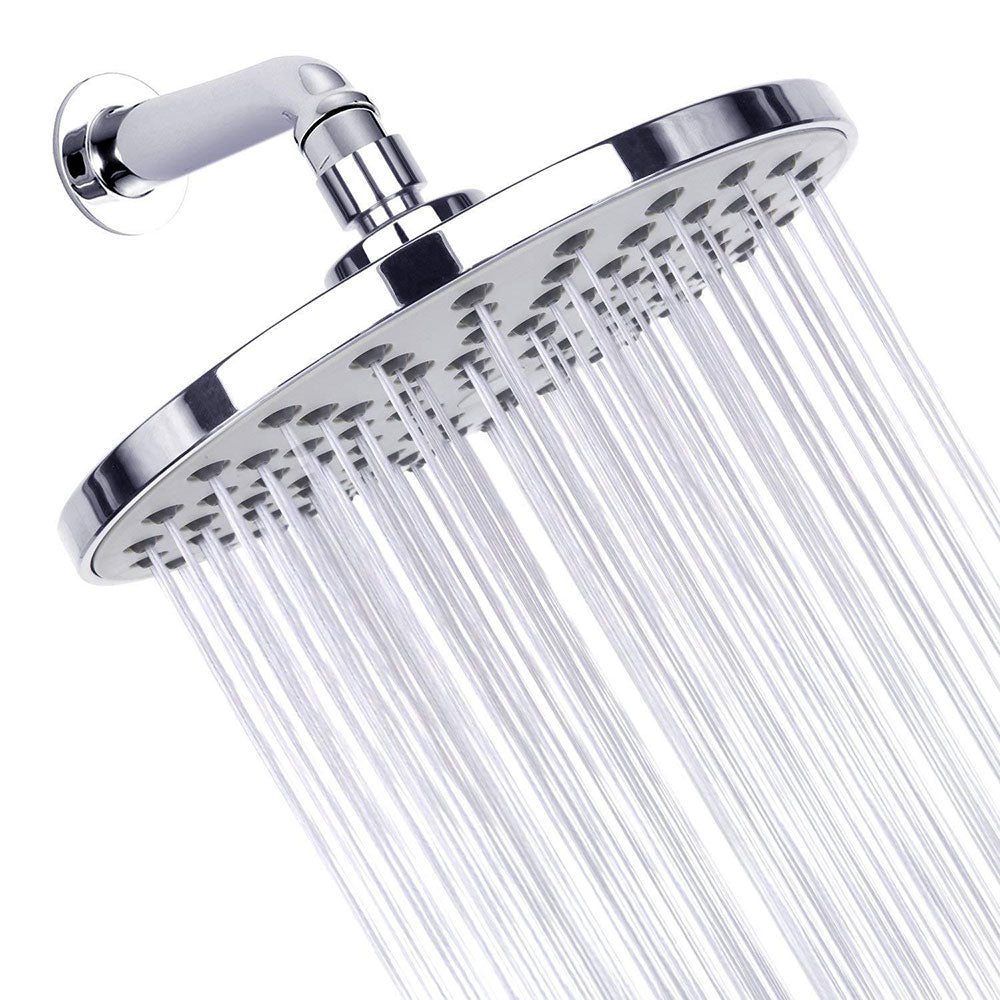 Sikunuo | Contemporary Fest Shower Head Round Shower Head Combo in Silver