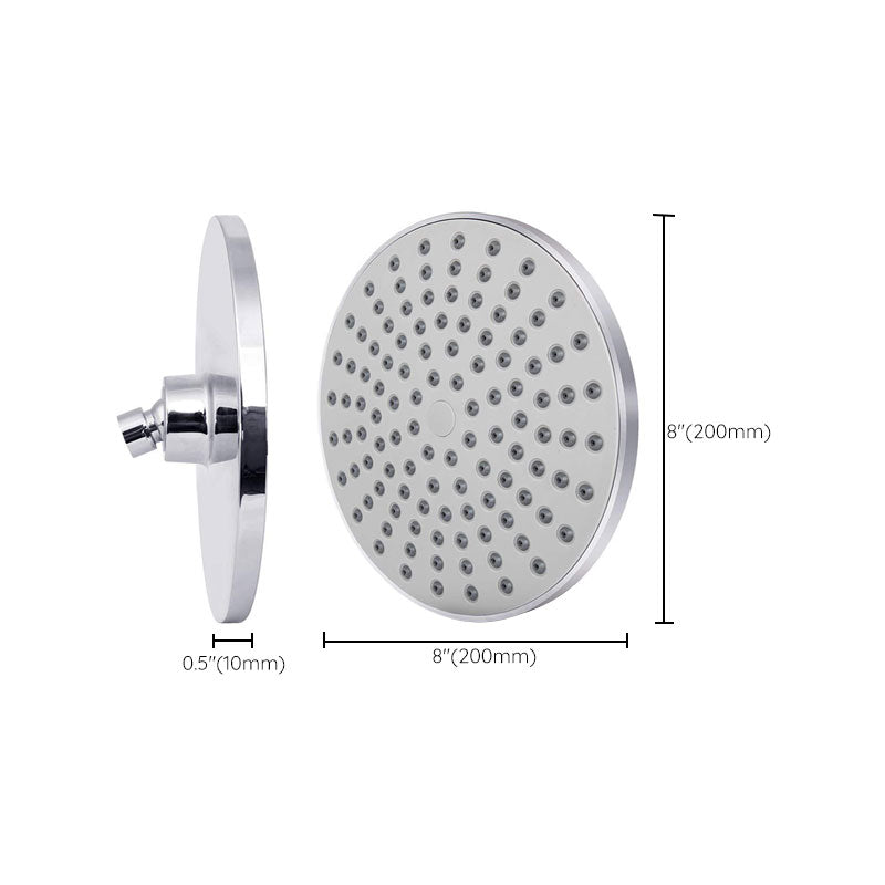 Sikunuo | Contemporary Fest Shower Head Round Shower Head Combo in Silver