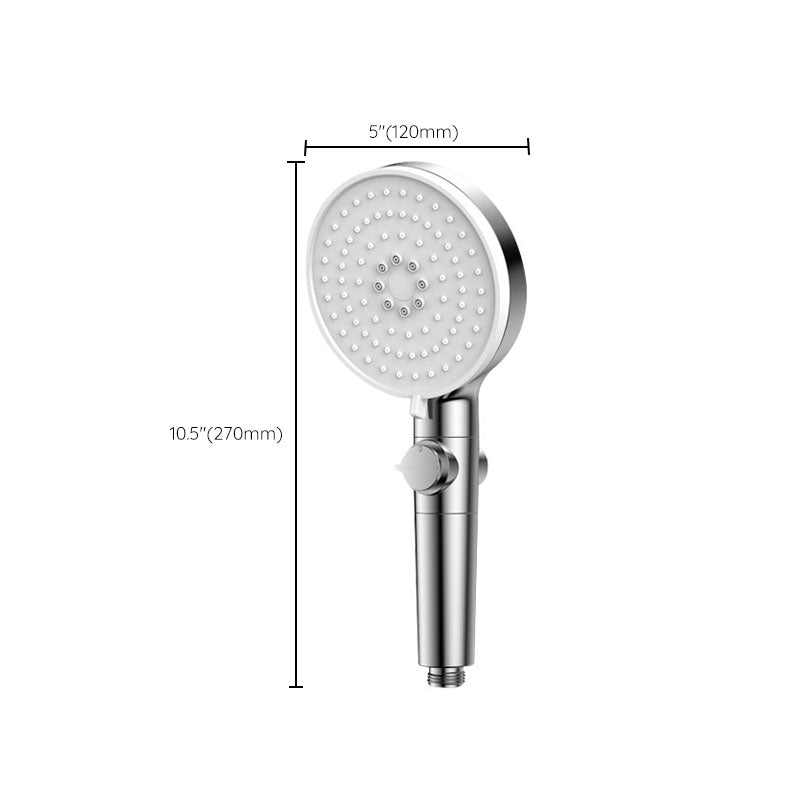 Sikunuo | Contemporary Hand Shower Round Shower Head Combo in Silver